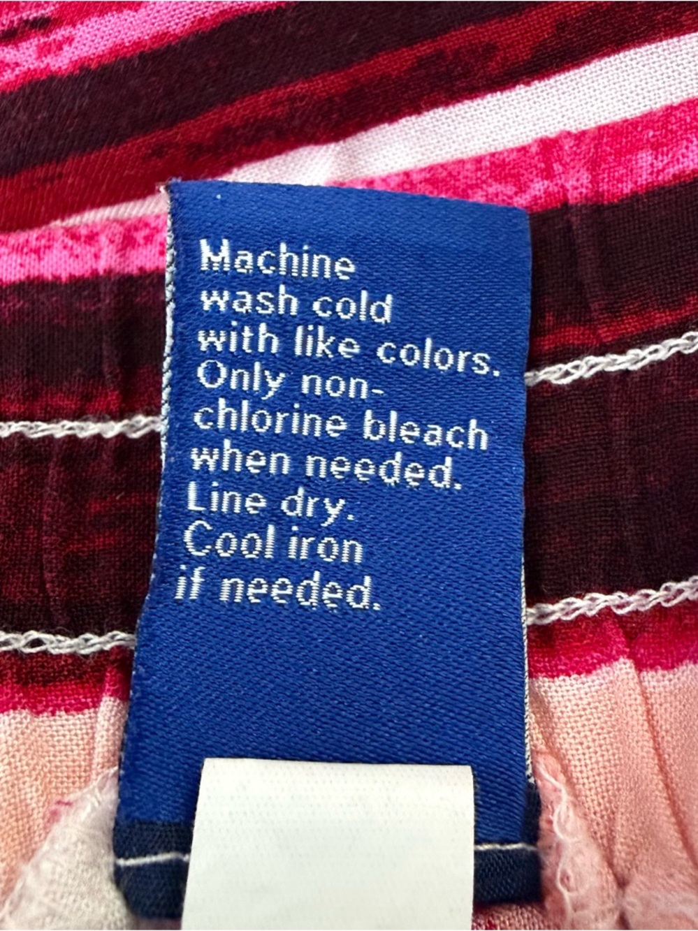 Women’s APT. 9 Mid Rise Striped Elastic Waist Casual Shorts Pockets Rayon Large - Picture 12 of 16